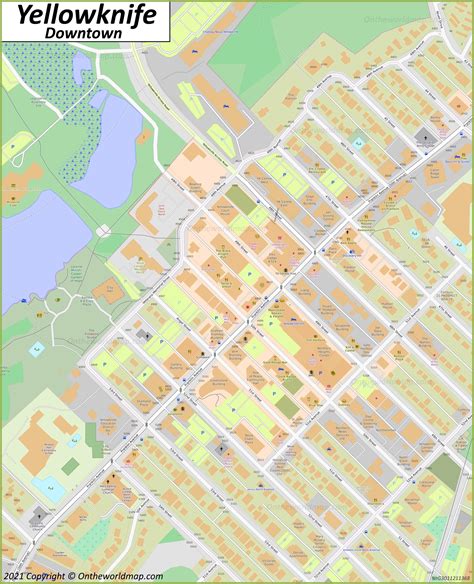 city of yellowknife map.